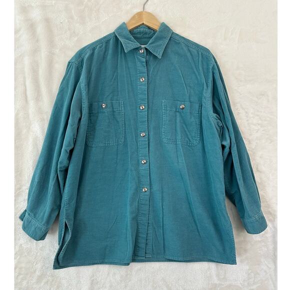 J. Jill Tops - Teal Button-Up Women's Shirt
